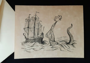 Note Cards - SM/SMS - Sea Monsters - assorted options