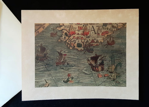 Note Cards-SMM - Ships/Maps with Sea Monsters - assorted options