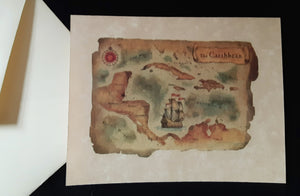 Note Cards - M -Antique Nautical Maps - assorted options