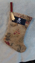 Load image into Gallery viewer, Piratically trimmed Christmas Stockings - $15 to $35